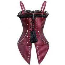 Black Gothic Steampunk Overbust Corset