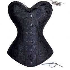 Waist Training Corset Overbust Black, White Plus Sizes