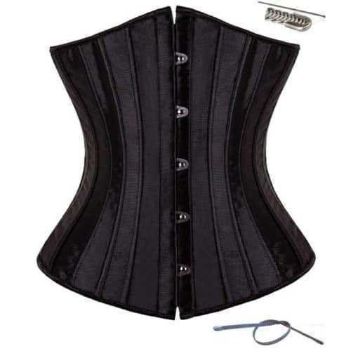 Underbust Spiral Steel Boned Waist Training Corset Plus Size