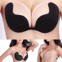 Silicone Push Up Self Adhesive Bra Front Closure Strapless Invisible Bra