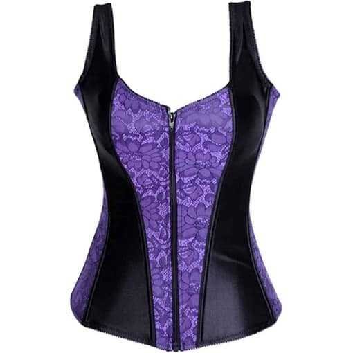 Waist Training Corset Plus Size Boned Zipper Corset