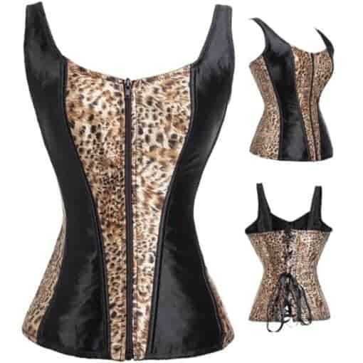 Waist Training Corset Plus Size Boned Zipper Corset