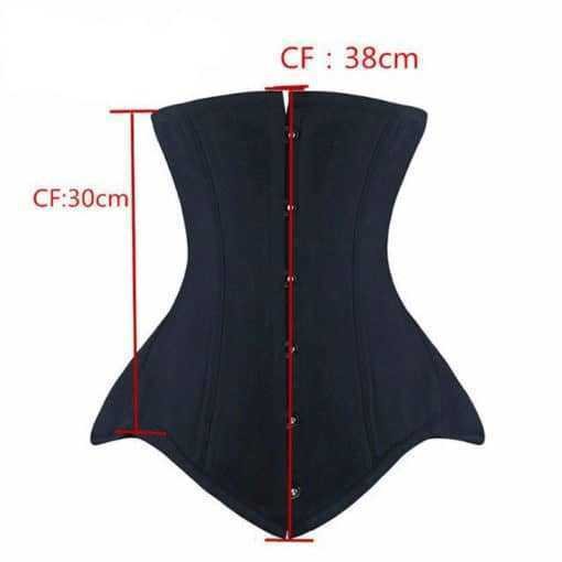 Steampunk Steel Boned Underbust Corset