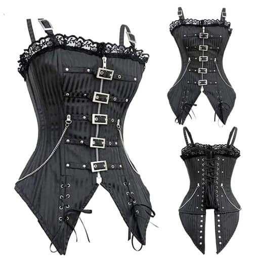 Overbust Steampunk Gothic Corset Plus Sizes