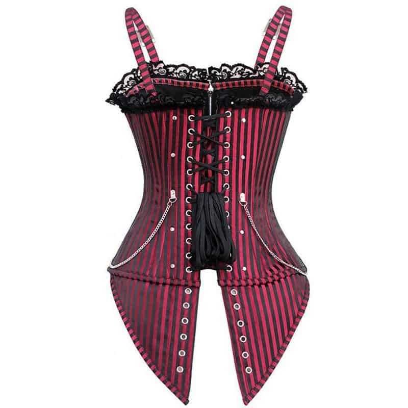 Black Gothic Steampunk Overbust Corset