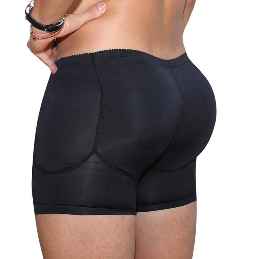 Men Padded Butt Lifter Boxer Brief Shaper