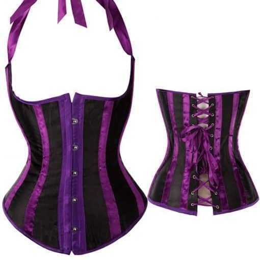 Corset Steel Boned Underbust Plus Size S-6XL