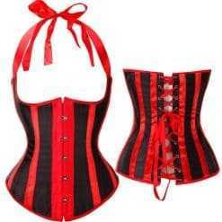 Corset Steel Boned Underbust Plus Size S-6XL