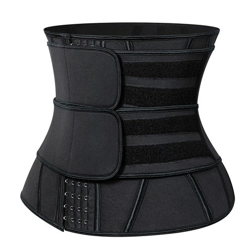 Women Adjustable Double Band Velcro Waist Trainer