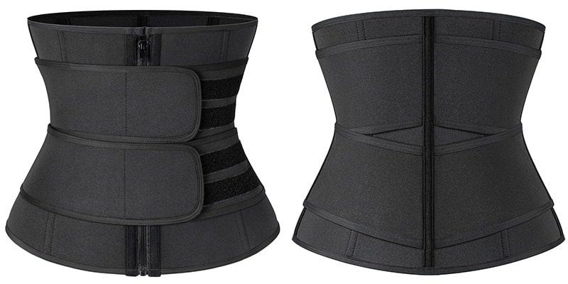 Women Adjustable Double Band Velcro Waist Trainer