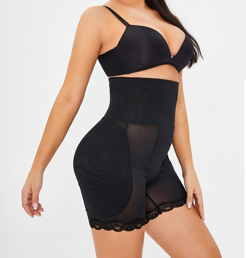 High Waisted Mid Thigh Short Padded Shaper