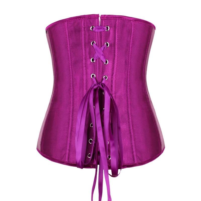 One Satin Underbust Corset Plus Sizes