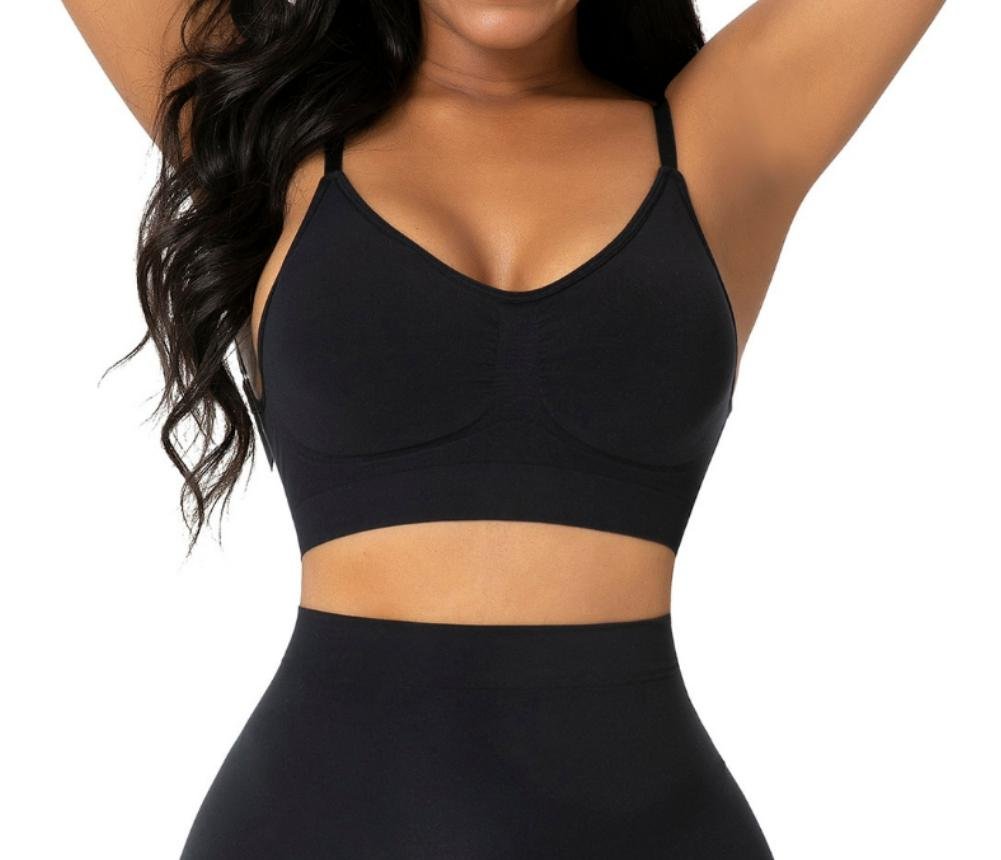 Women Seamless V-Neck Push Bra