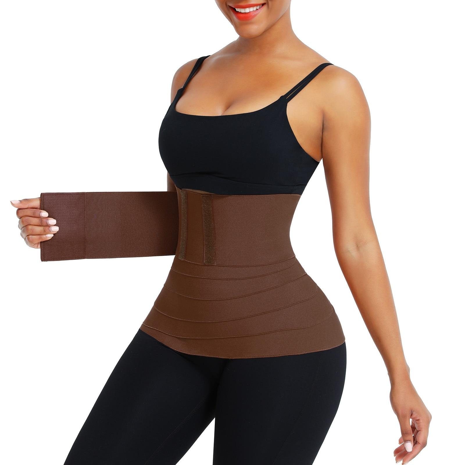 Fashion No Waist Allowed Body Wrap With Loop Waist Trainer Snatch Me Up  Bandage Wrap Around Shapewear Plus Size Lumbar Support Bands @ Best Price  Online