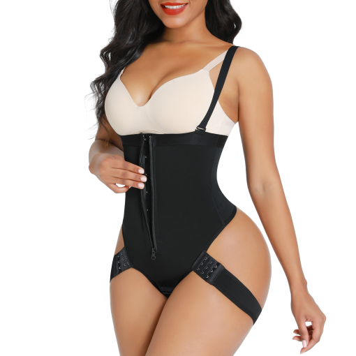 Cuff Tummy Trainer With Zipper & Straps - Image 3