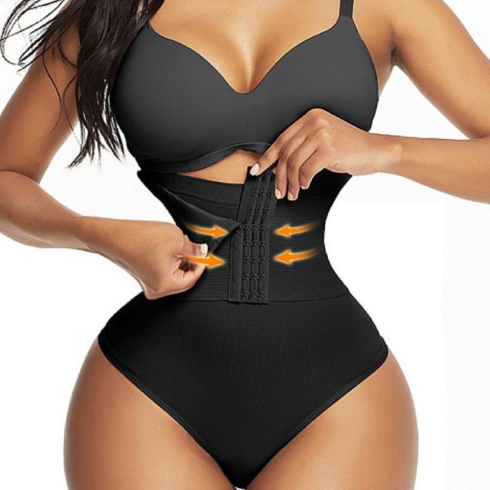 Thong With Hook & Eye Waist Trainer - Max Shapewear