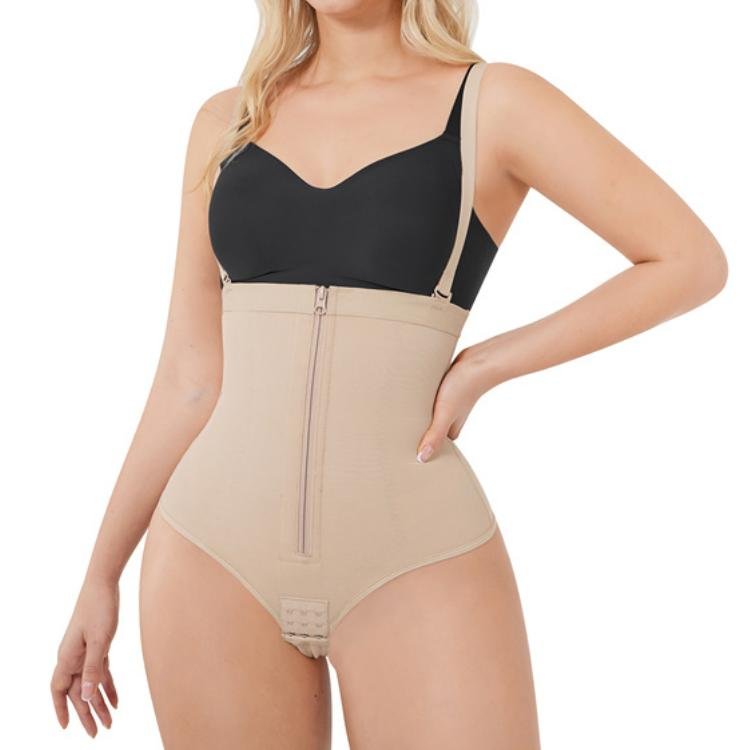 Open Bust Zipper Hook Crotch Shapewear - Max Shapewear