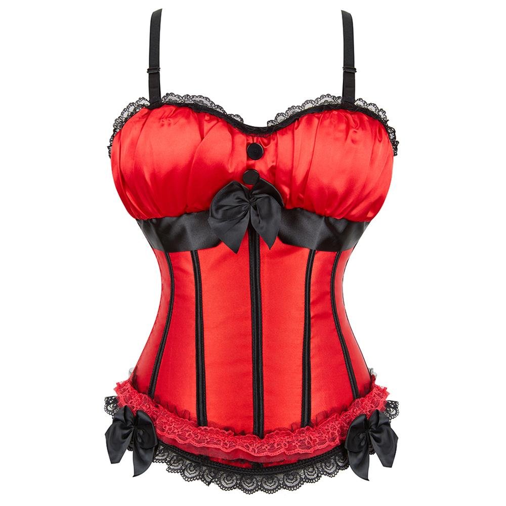 Overbust Corset With Spaghetti Straps