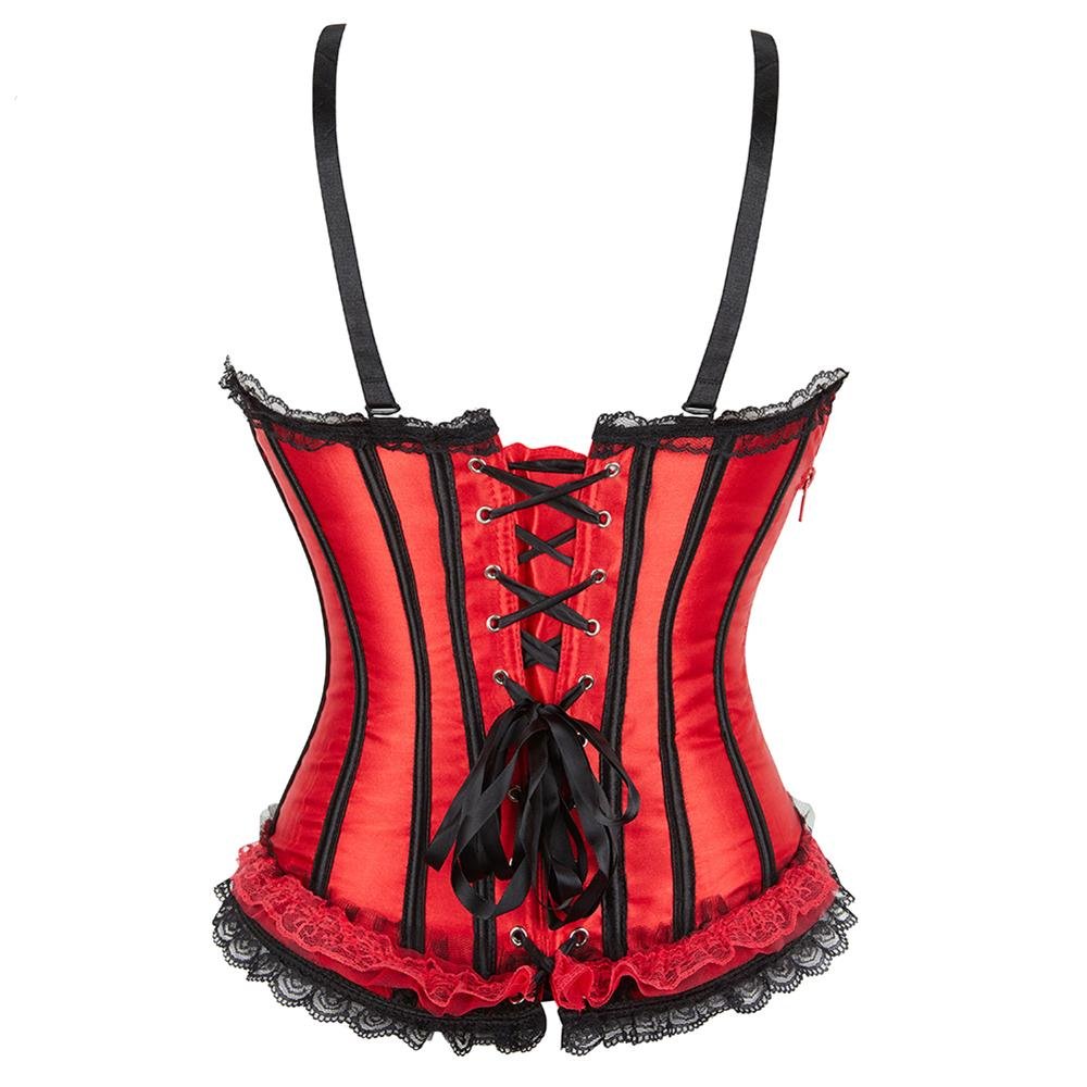 Overbust Corset With Spaghetti Straps