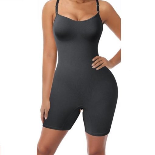 Bodysuit With Built-in Bra Sleeveless Shaper