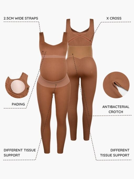 Maternity Seamless Full Body Suit Catsuit Jumpsuit
