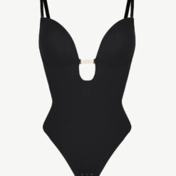 One Piece Open Back Low Cut Open Back Bodysuit