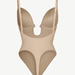 One Piece Open Back Low Cut Open Back Bodysuit