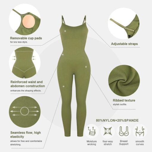 Women One Piece Sleeveless Jumpsuit Bodycon