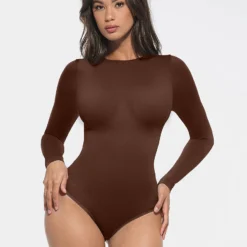 Round Neck Seamless Shaping Brief Bodysuit