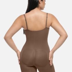 Bodysuit With Built-in Bra Sleeveless Shaper