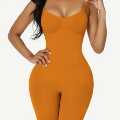 Bodysuit With Built-in Bra Sleeveless Shaper